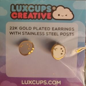LuxCups Creative Gold Plated Earrings